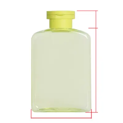 Chai PET vuông xanh chanh nắp bật 400ml/300ml – ảnh 3