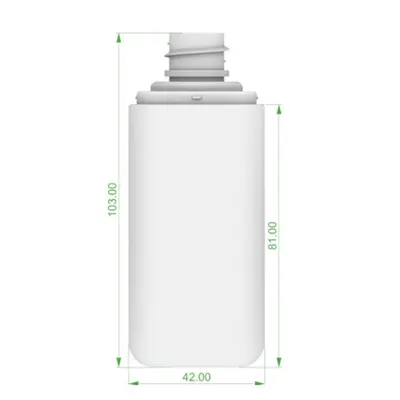 Chai PET vuông trắng trong 110ml – ảnh 2