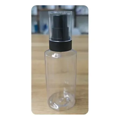 Chai PET trong vòi bơm đen 120ml – mã NXP0629
