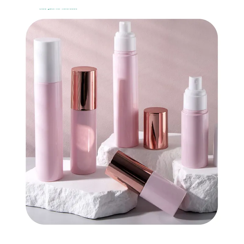 Chai PET hồng nắp vàng hồng 40ml/30ml – mã NXP0640