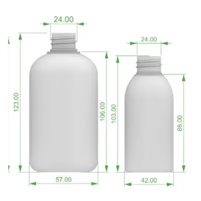 Bộ chai + hũ PET xanh mint 500ml – ảnh 2