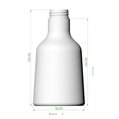 Chai PET trắng vai côn 500ml/150ml – ảnh 2