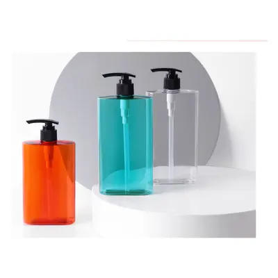 Chai vuông dẹt PETG xanh ngọc – ảnh 2