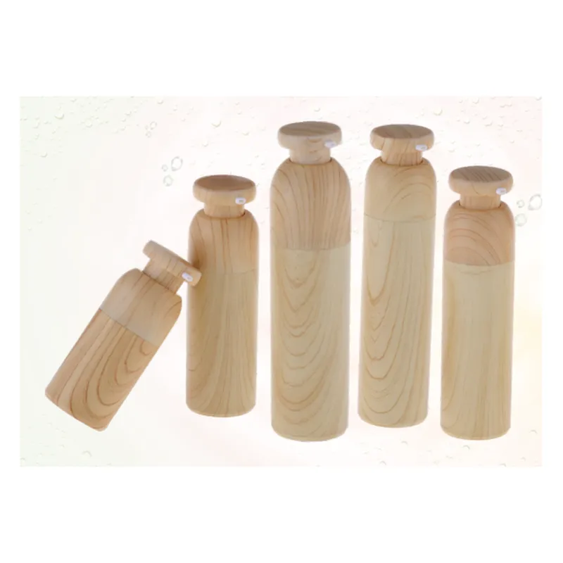 Bộ chai + hũ acrylic vân gỗ – mã NXP0774