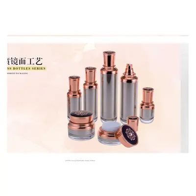 Bộ chai mặt gương mạ vàng hồng – mã NXP0775