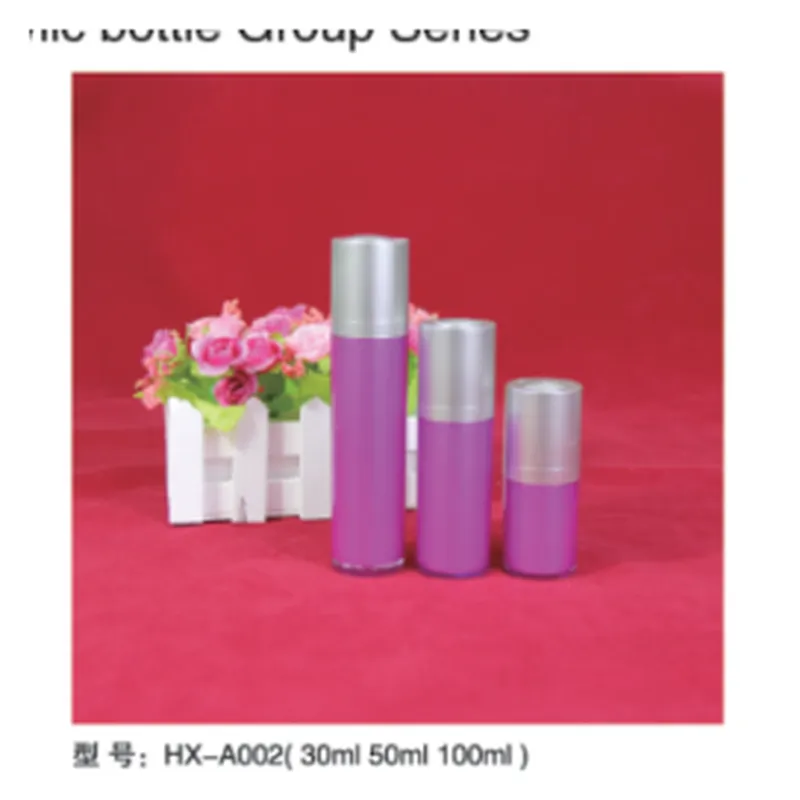 Bộ chai hút chân không acrylic tím HX-A002 – mã NXP0781