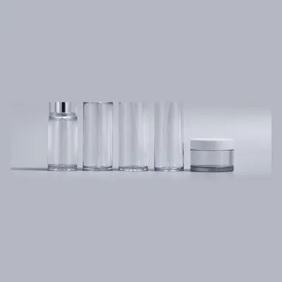 Bộ chai PET trong nắp bạc + hũ – ảnh 1