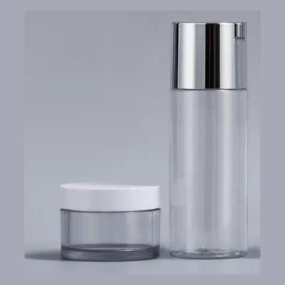 Chai PET trong nắp bạc + hũ – ảnh 2