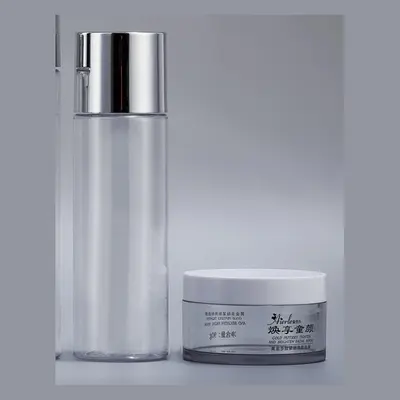 Chai PET trong nắp bạc + hũ – ảnh 1