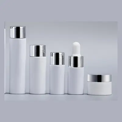 Bộ chai trắng nắp bạc + nhỏ giọt – mã NXP0819