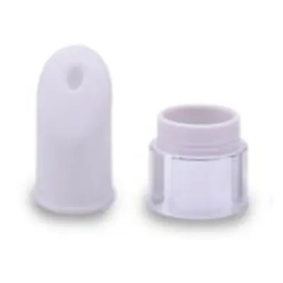 Đầu tuýp gốm / silicone trắng kem mắt nắp bạc – ảnh 9