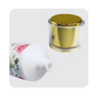 Tuýp in hoa nắp acrylic vàng – mã NXT1408