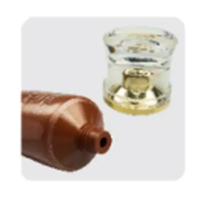Tuýp nâu nắp acrylic kim cương – mã NXT1417