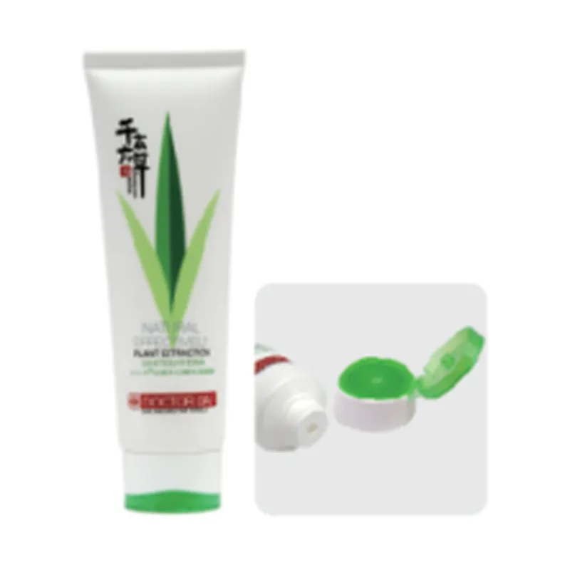 Tuýp trắng in lá nắp bật xanh – mã NXT1431