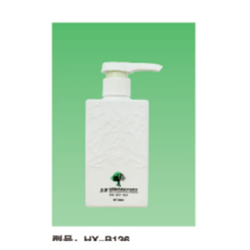 Chai chữ nhật trắng chạm nổi 300ml – mã NXT1551