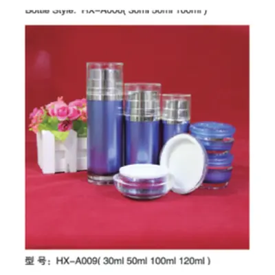 Bộ chai hút chân không acrylic xanh dương HX-A009 – mã NXT1592