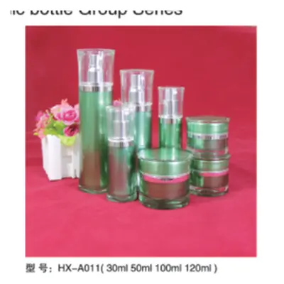 Bộ chai hút chân không acrylic xanh ngọc HX-A011 – mã NXT1593