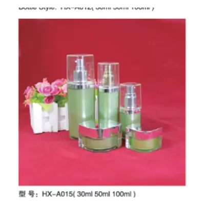 Bộ chai hút chân không acrylic xanh lá nhạt HX-A015 – mã NXT1598