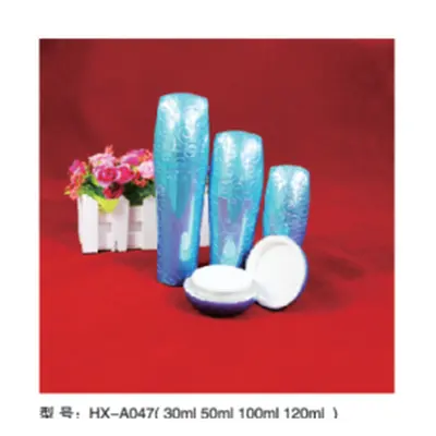 Bộ chai + hũ acrylic xanh vân băng HX-A047 – mã NXT1625