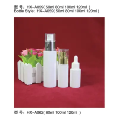 Bộ chai trắng nắp vàng + chai nhỏ giọt HX-A062 – mã NXT1638