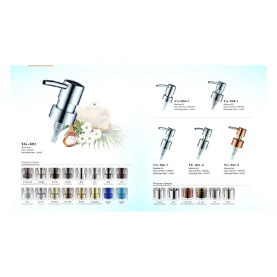 Vòi bơm lotion mạ kim loại series YG – mã NXV0082