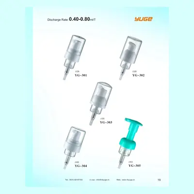 Vòi bơm serum 0,40–0,80ml series YG-301 – mã NXV0088