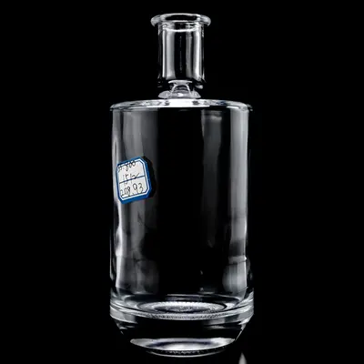 Chai rượu thủy tinh trụ tròn vai ngang đáy dày 700ml – mã NXW0036