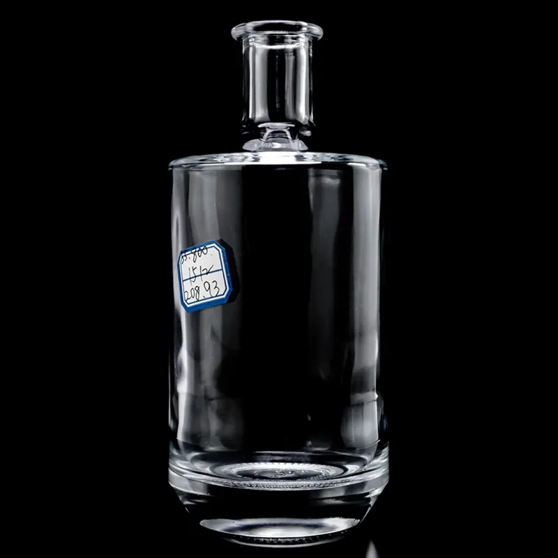 Chai rượu thủy tinh trụ tròn vai ngang đáy dày 700ml – mã NXW0036