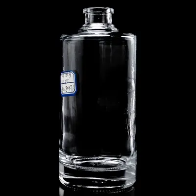 Chai rượu thủy tinh dẹt vai tròn 500ml – mẫu 2 – mã NXW0039