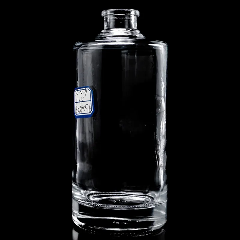Chai rượu thủy tinh dẹt vai tròn 500ml – mẫu 2 – mã NXW0039