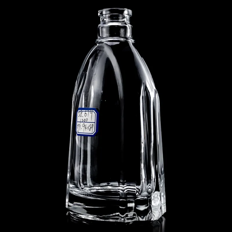 Chai rượu thủy tinh dáng chuông cạnh vát 500ml – mã NXW0040