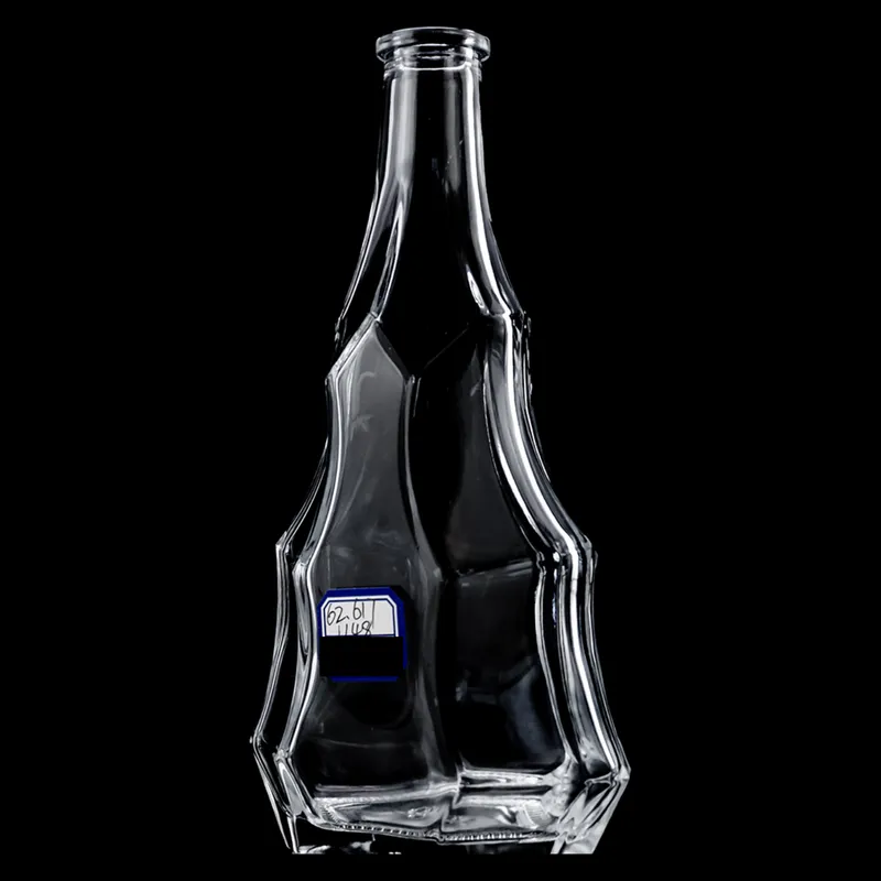 Chai rượu thủy tinh dáng tháp cạnh vát 500ml – mã NXW0041