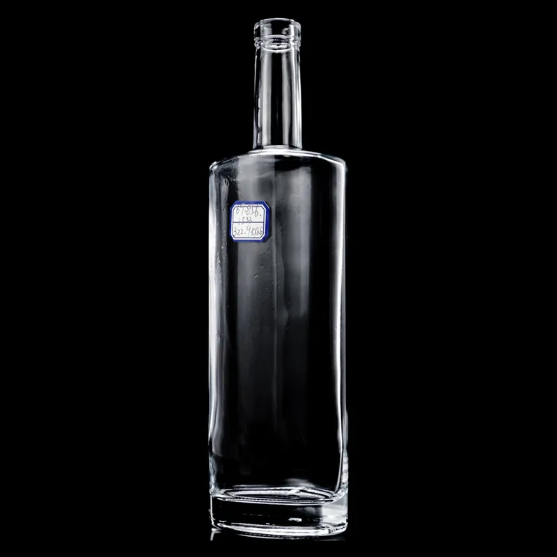 Chai rượu thủy tinh dẹt cao 650ml – mã NXW0052