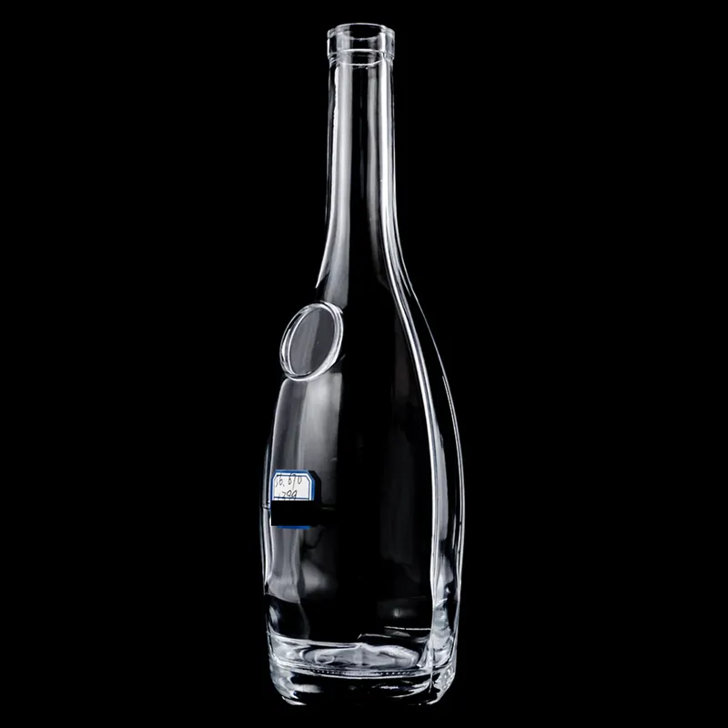 Chai rượu thủy tinh dáng lệch khoét tròn 700ml – mã NXW0056