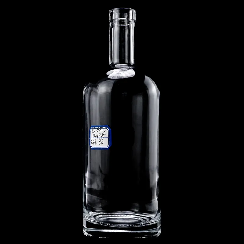 Chai rượu thủy tinh trụ tròn vai tròn 750ml – mẫu 3 – mã NXW0058