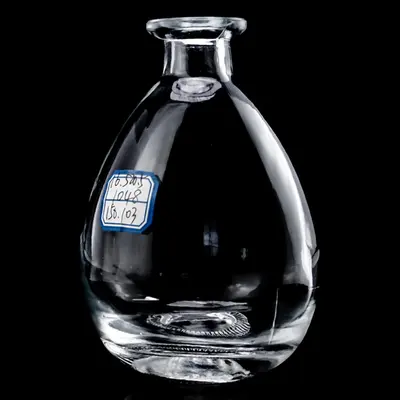 Chai rượu thủy tinh bầu giọt nước miệng rộng 500ml – mã NXW0059