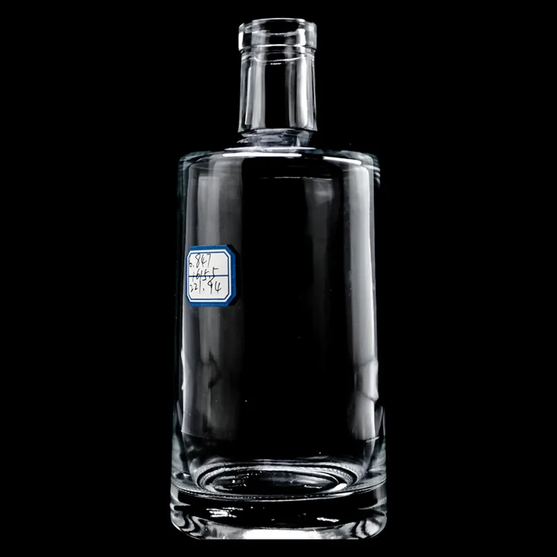 Chai rượu thủy tinh trụ tròn vai ngang đáy dày 750ml – mã NXW0070
