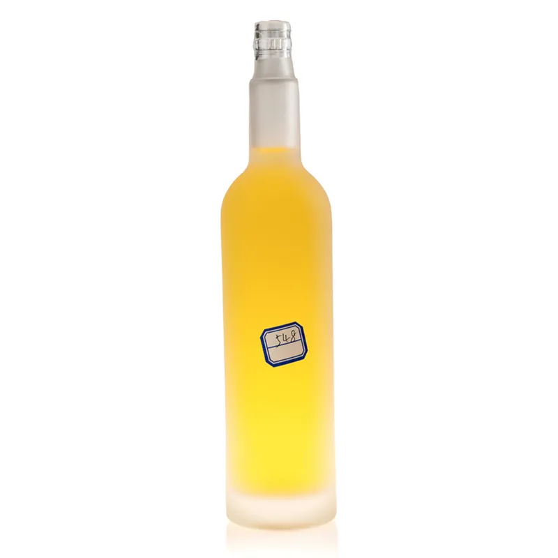 Chai rượu thủy tinh trụ mảnh phun mờ 700ml – mã NXW0091