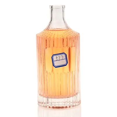 Chai rượu thủy tinh trụ sọc dọc 500ml – mẫu 2 – mã NXW0120
