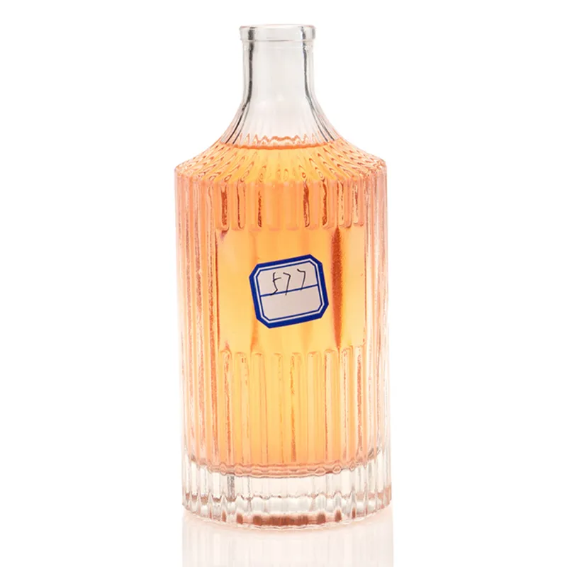 Chai rượu thủy tinh trụ sọc dọc 500ml – mẫu 2 – mã NXW0120