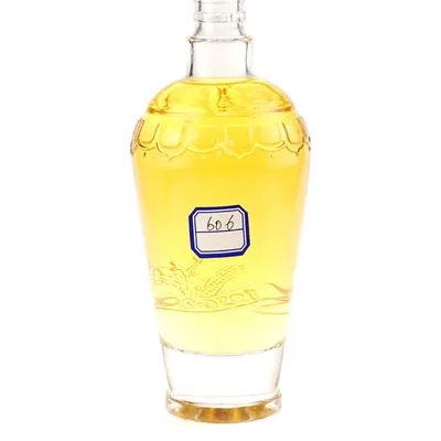 Chai rượu thủy tinh dáng bình hoa văn 500ml – mã NXW0149