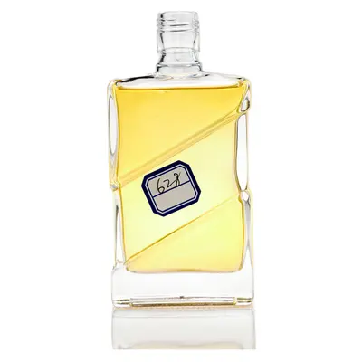 Chai rượu thủy tinh vuông sọc chéo 150ml – mã NXW0171