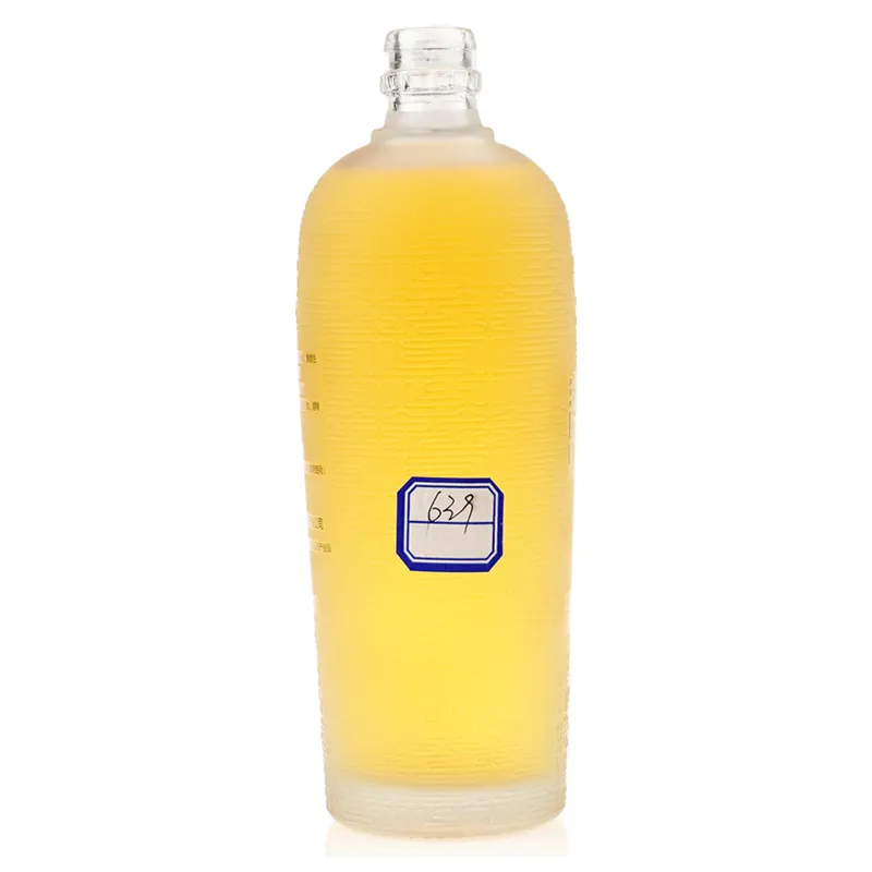 Chai rượu thủy tinh trụ phun mờ 500ml – mẫu 2 – mã NXW0182