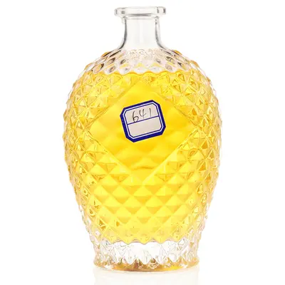 Chai rượu thủy tinh dáng quả dứa vân kim cương 700ml – mã NXW0184